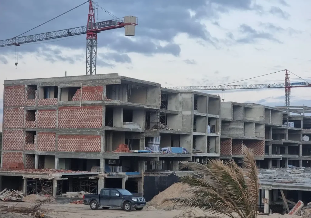 Travaux de construction Hôtel Marriott Djerba