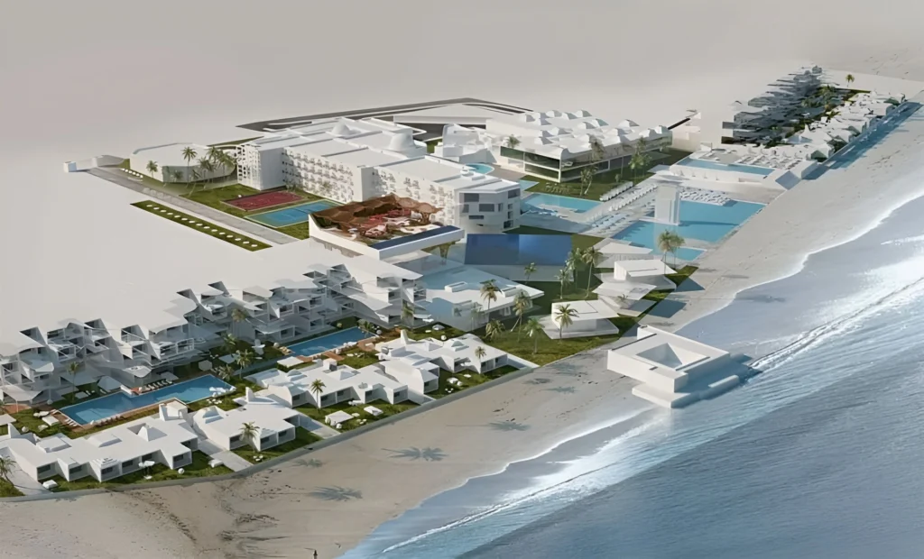 Vue 3D du projet Hôtel Marriott Djerba