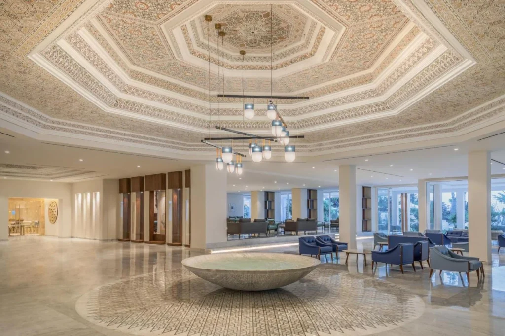 Espace commun rénové, Hôtel Royal Azur Hammamet